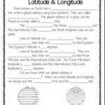 Latitude And Longitude Worksheets Free Printable