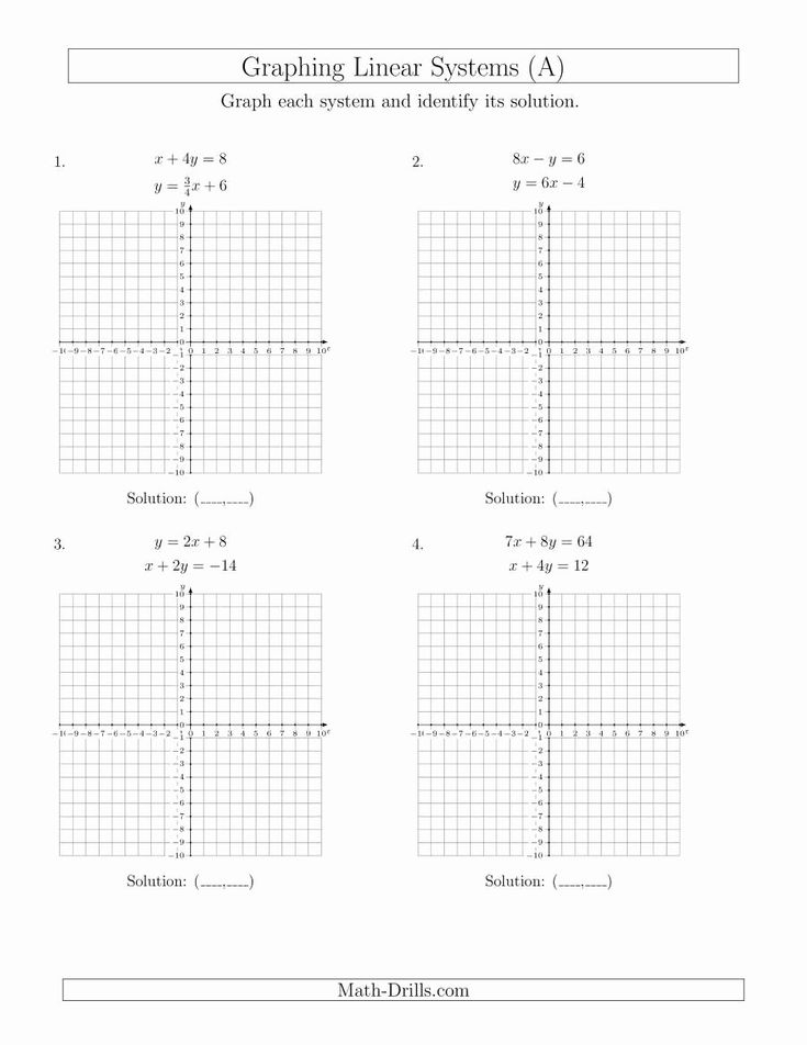 Linear Equation Worksheet Pdf Best Of Solve Systems Of Linear Equations 