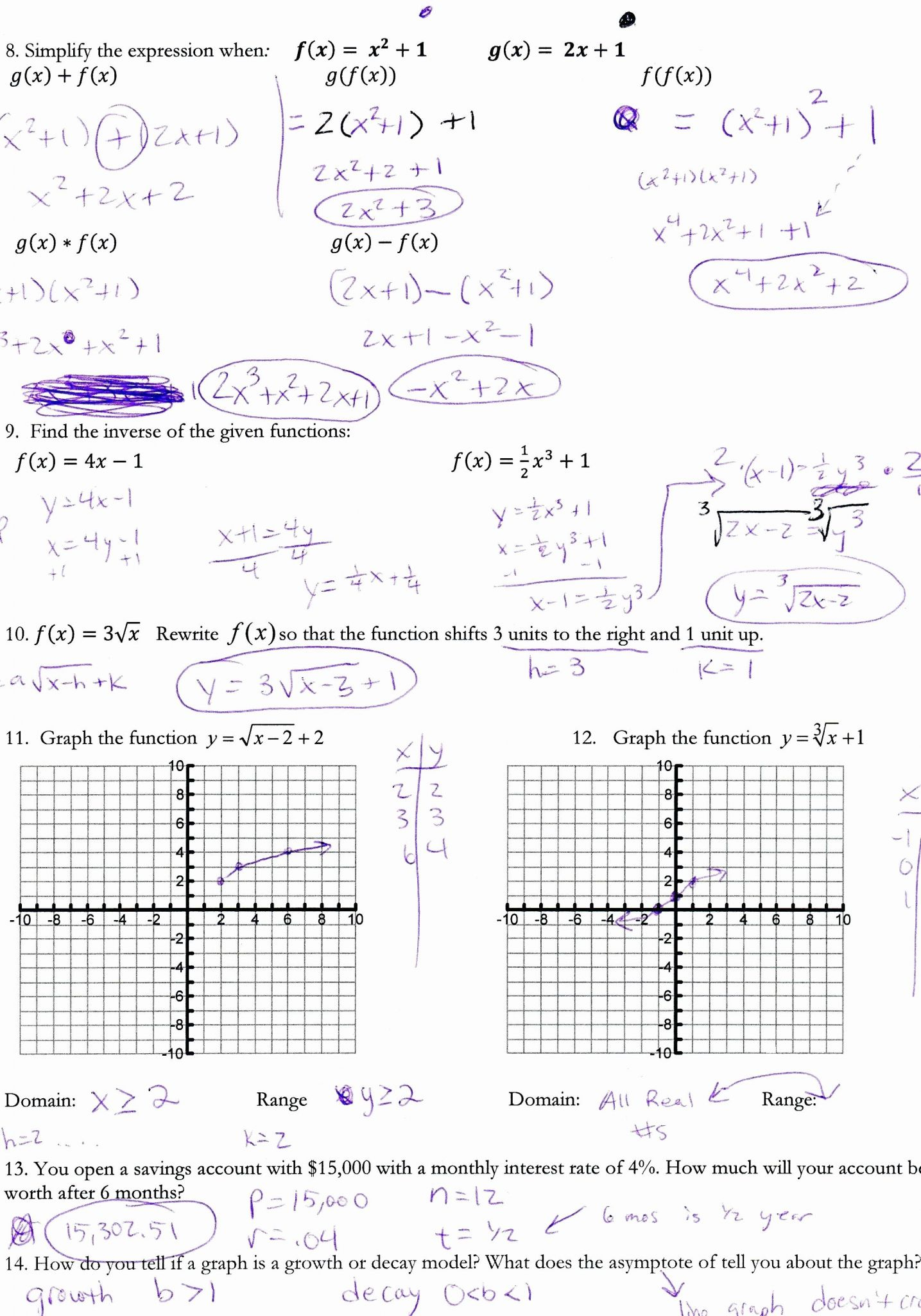 Linear Inequalities Worksheet