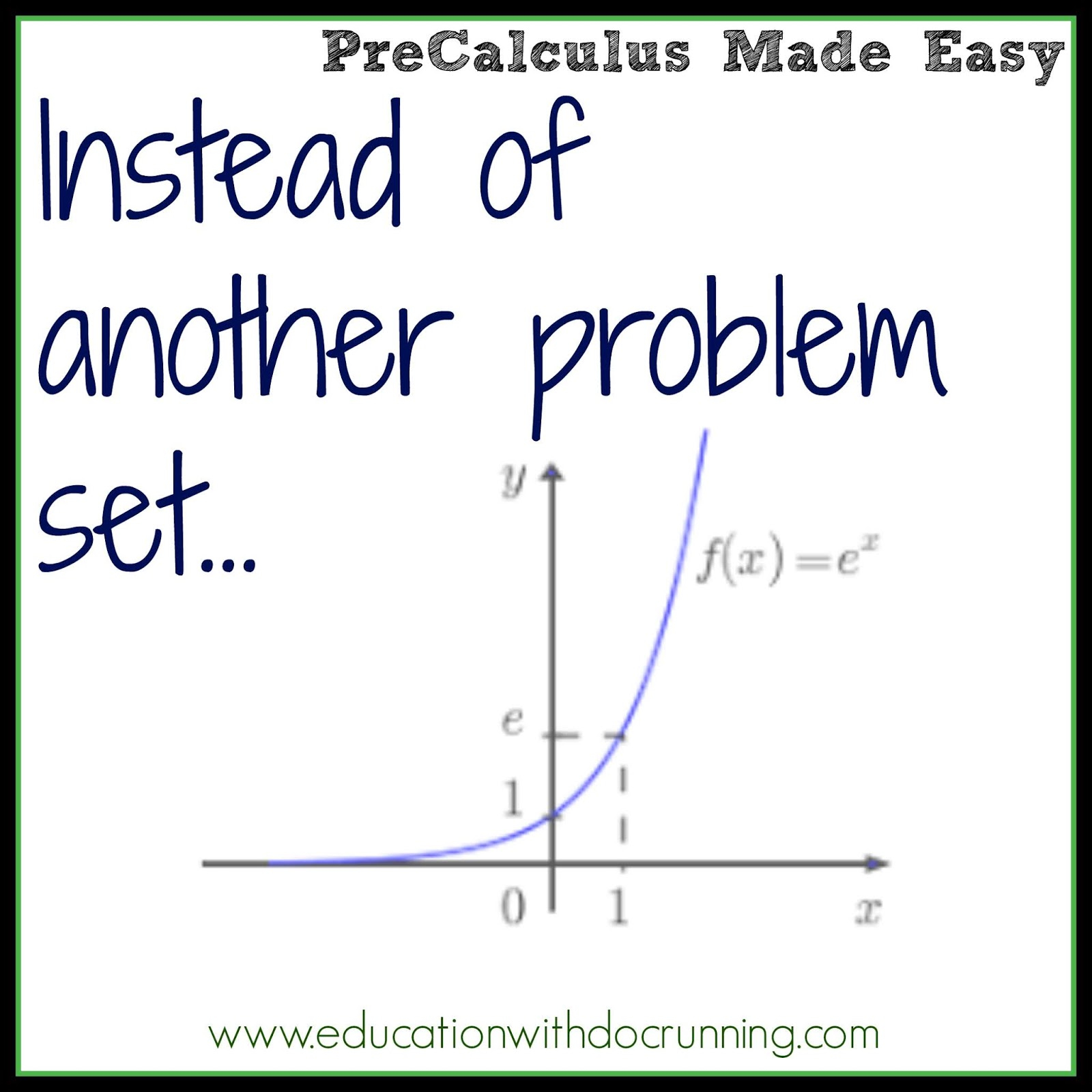 Math Mondays Graphing Exponential Functions Worksheet Alternative 