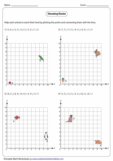 Ordered Pairs And Coordinate Plane Worksheets