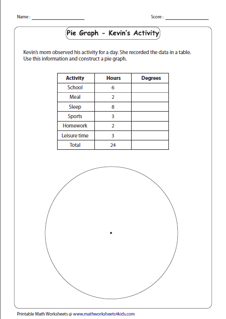 Pie Graph Worksheets