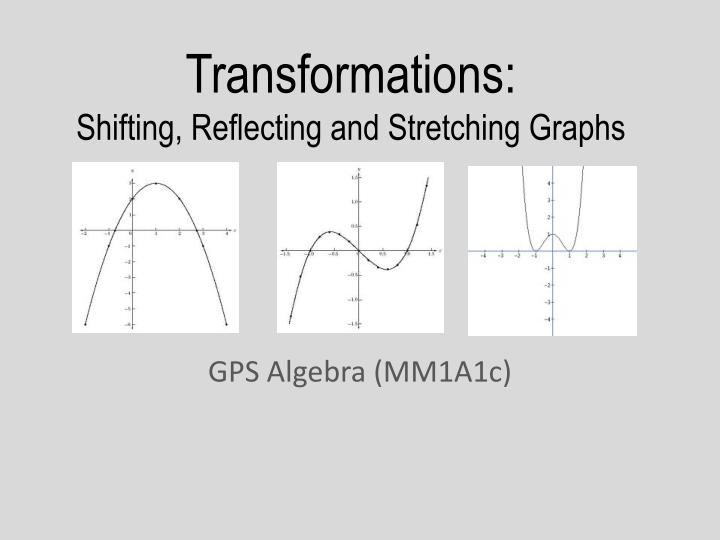 PPT Transformations Shifting Reflecting And Stretching Graphs 