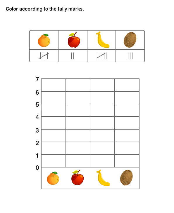 Printable Math Practice Sheet For Kids Tally Chart Worksheets Learn 