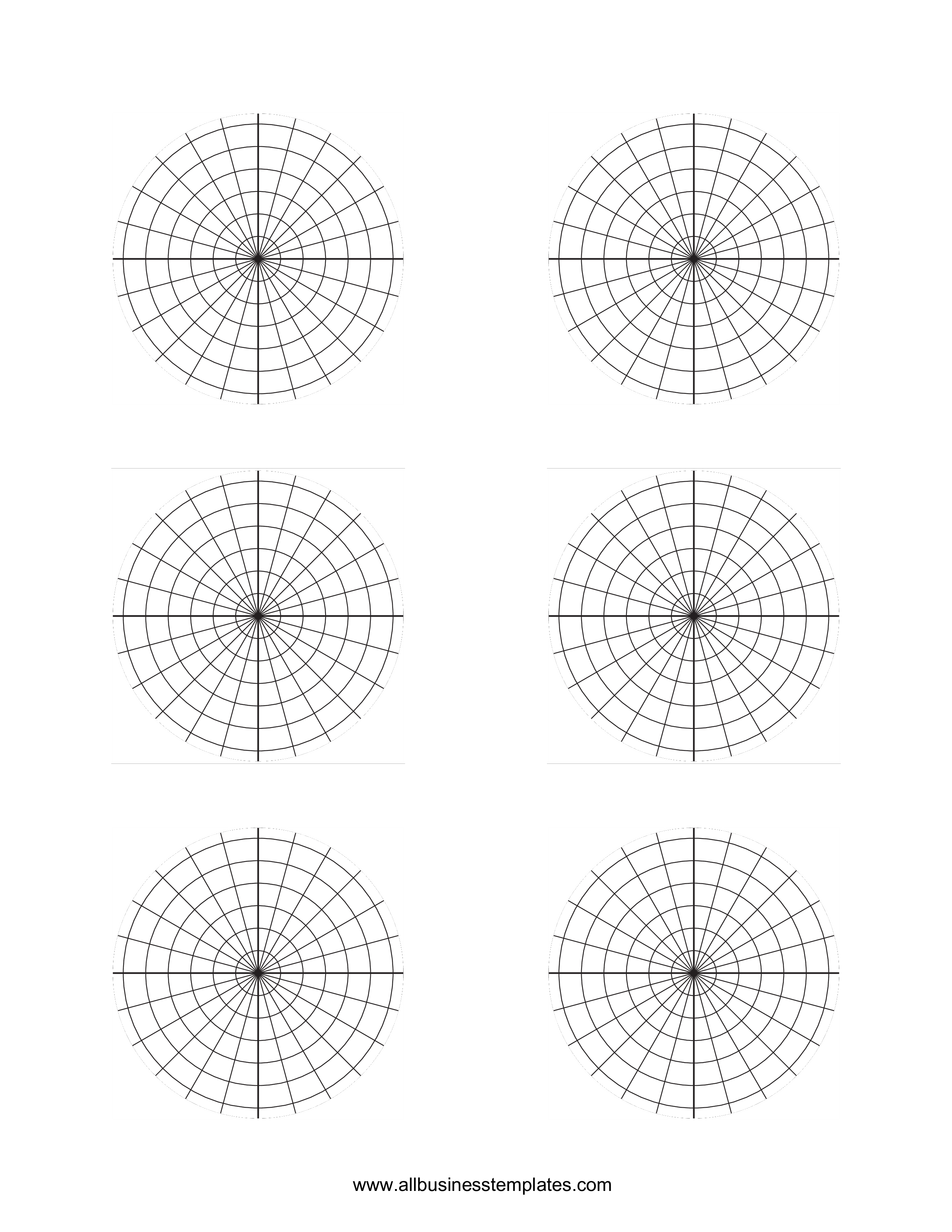 Printable Polar Graph Paper Templates At Allbusinesstemplates