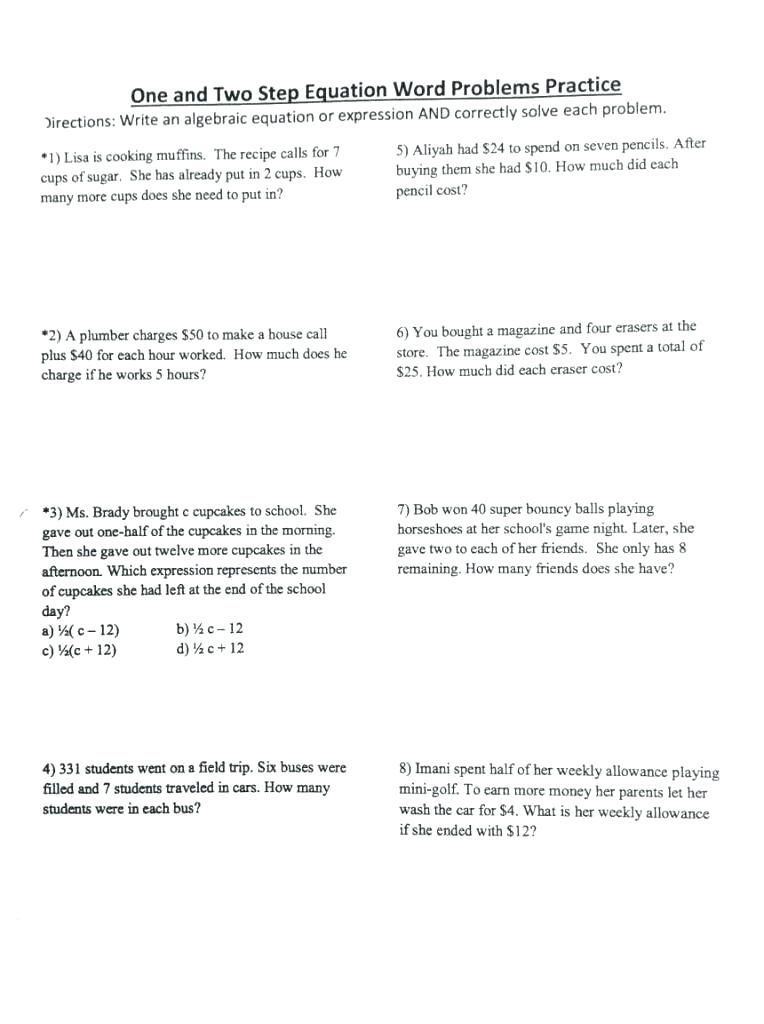 Quadratic Formula Word Problems Worksheet Worksheet