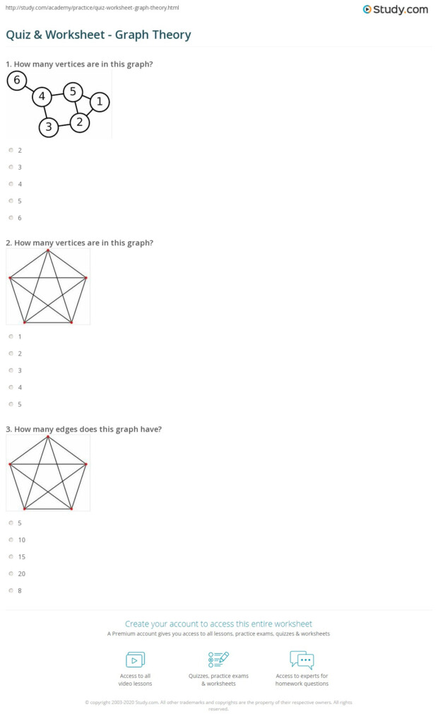 Quiz Worksheet Graph Theory Study