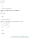 Quiz Worksheet Nonlinear Functions Study