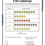 Reading Pictographs Fall Cleanup Fall Clean Up Kids Math Worksheets