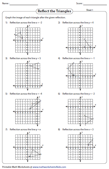 Reflection Worksheets