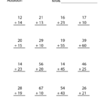 Second Grade Addition Worksheet