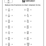 Simplifying Fractions Worksheets Math Monks