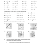 Slope Intercept Form Practice Worksheet Answers Best Worksheet