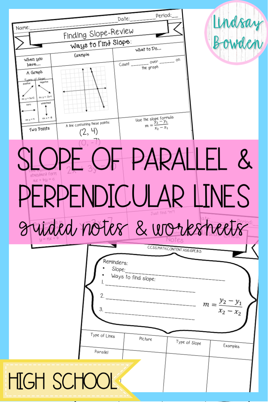 Slopes Of Parallel And Perpendicular Lines Slideshare