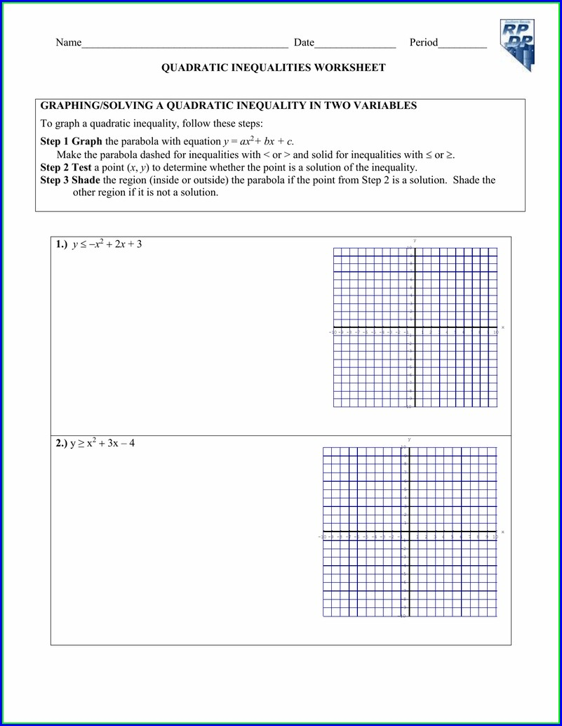 Solve And Graph The Inequalities Answer Key Solving And Graphing 