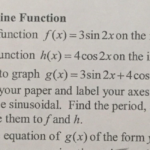 Solved 4 Sum Of A Sine And Cosine Function A By Hand G Chegg