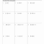 Solving Absolute Value Equations Worksheet Answer Key Thekidsworksheet