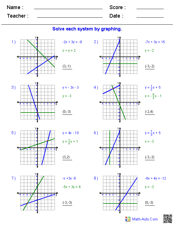 Solving And Graphing Two Variable Inequalities Worksheet Answer Key 