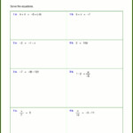 Solving Inequalities Worksheet Pdf One Step Worksheet Resume Examples