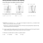 Solving Quadratic Equations By Graphing Worksheet Answers 4 2 Example