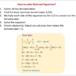 Solving Rational Inequalities Worksheet Doc