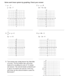 Solving Systems Of Equations By Graphing Worksheet Answer Key Db