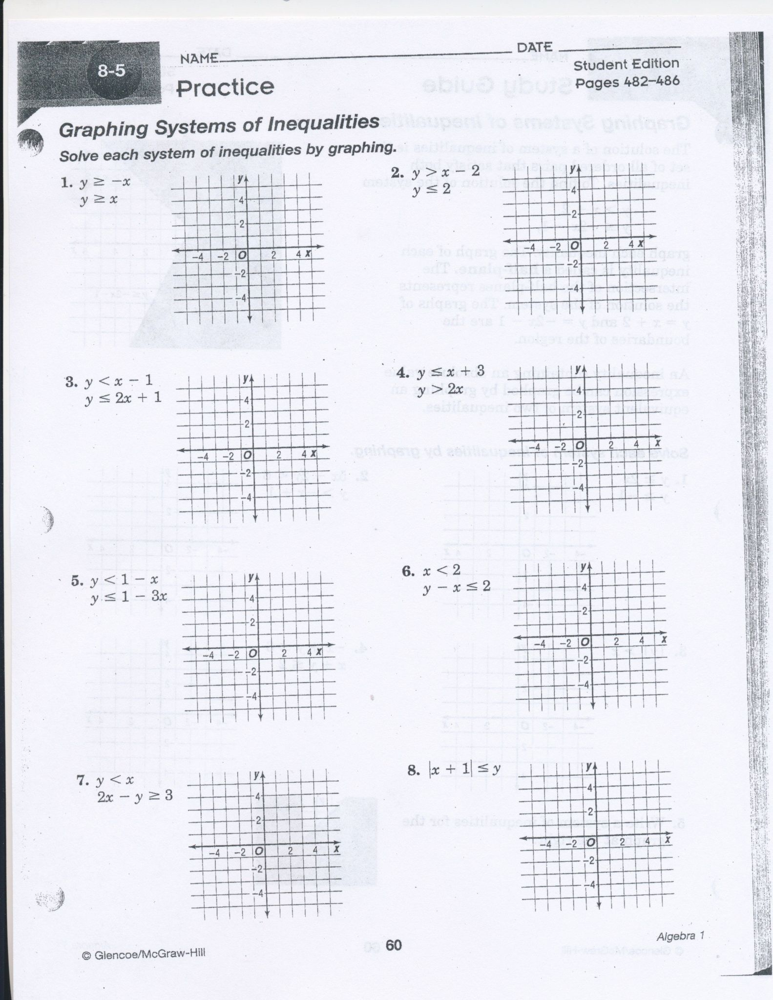 Solving Systems Of Equations Word Problems Worksheet Answer Key