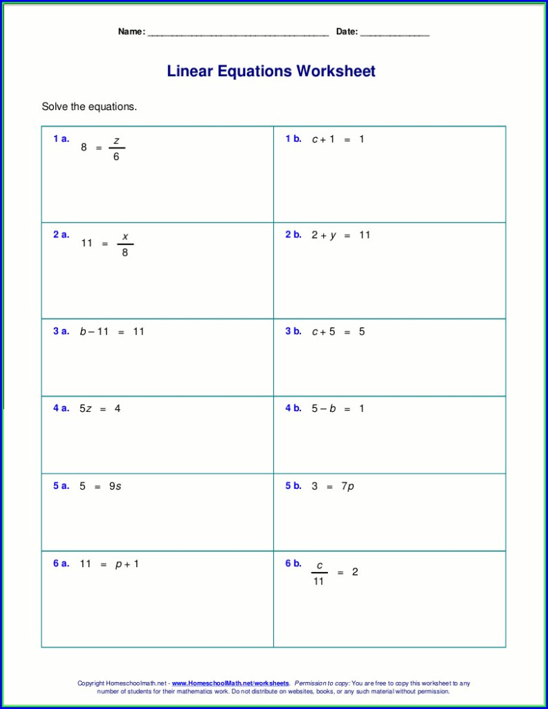 Solving Two Step Inequalities Worksheet Answer Key 7th Grade 