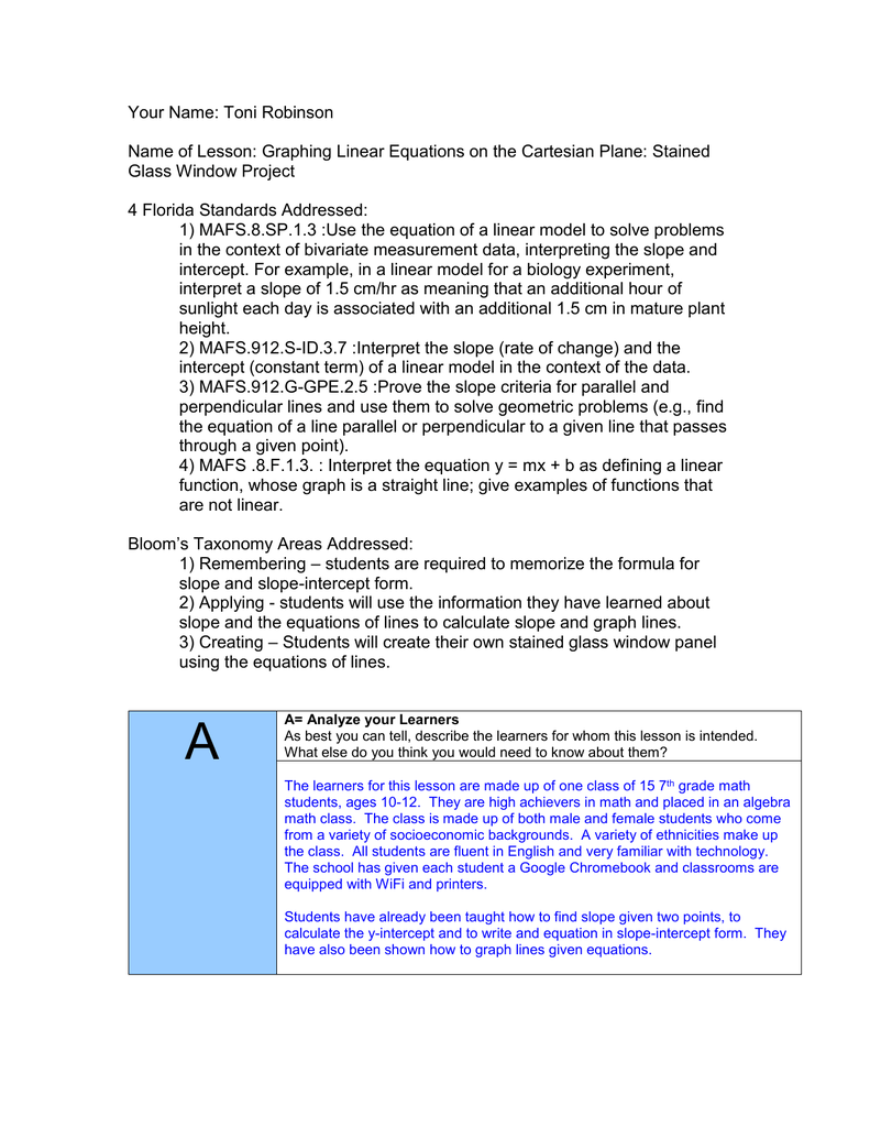 Stained Glass Slope Graphing Linear Equations Answer Key Glasses Blog