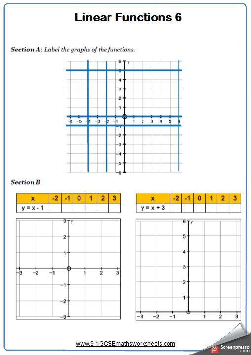 Straight Line Graphs Worksheet Practice Questions Line Graph 