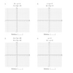 Systems Of Equations Graphing Worksheet Linear Equation Graph Real