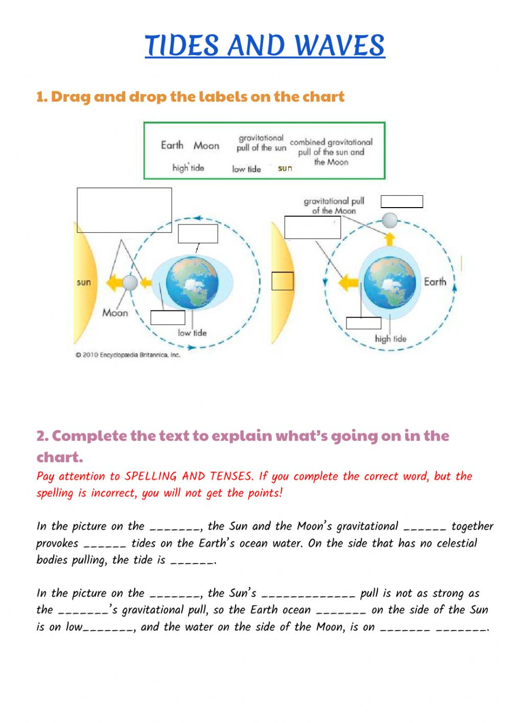 Worksheets About Red Tide