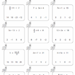 Two Step Inequalities Worksheets