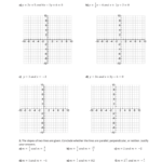 U6 W4 Parallel And Perpendicular Lines Worksheet 1 Graph Each