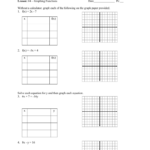 Worksheet 6 4 Graphing Linear Equations Name