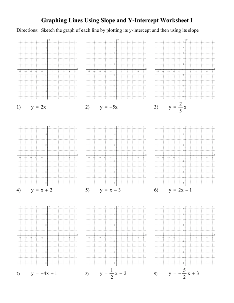 14 Slope Intercept Form Worksheet PDF Worksheeto