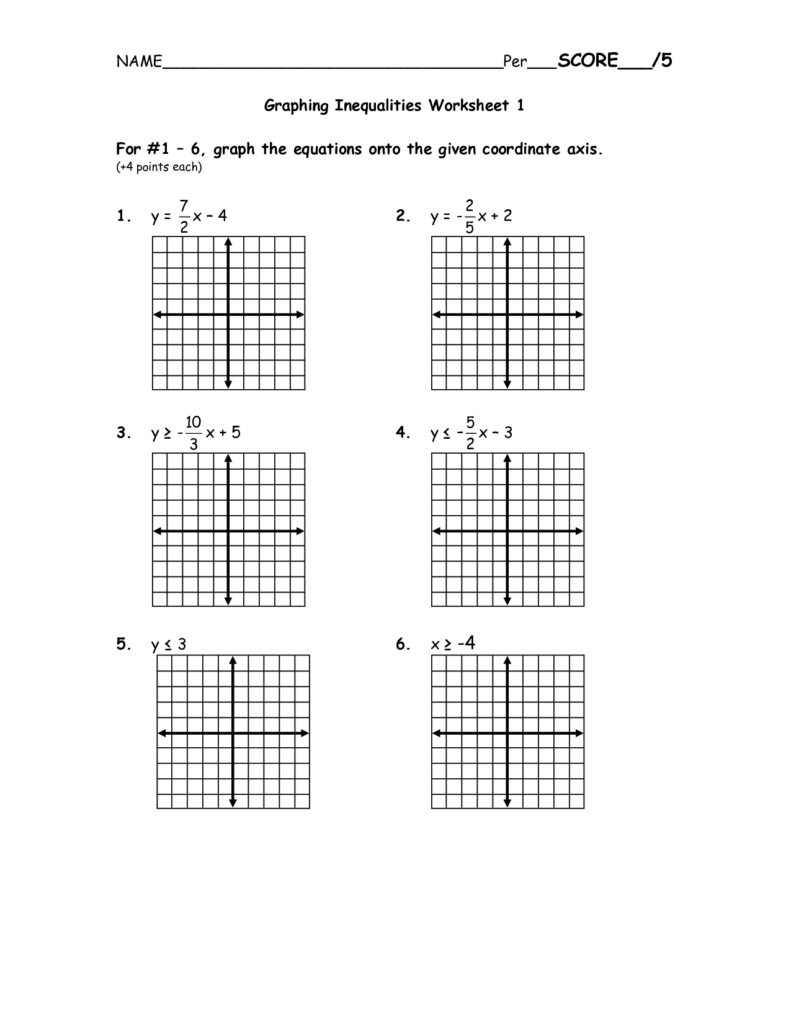 17 Solving And Graphing Inequalities Worksheets Worksheeto