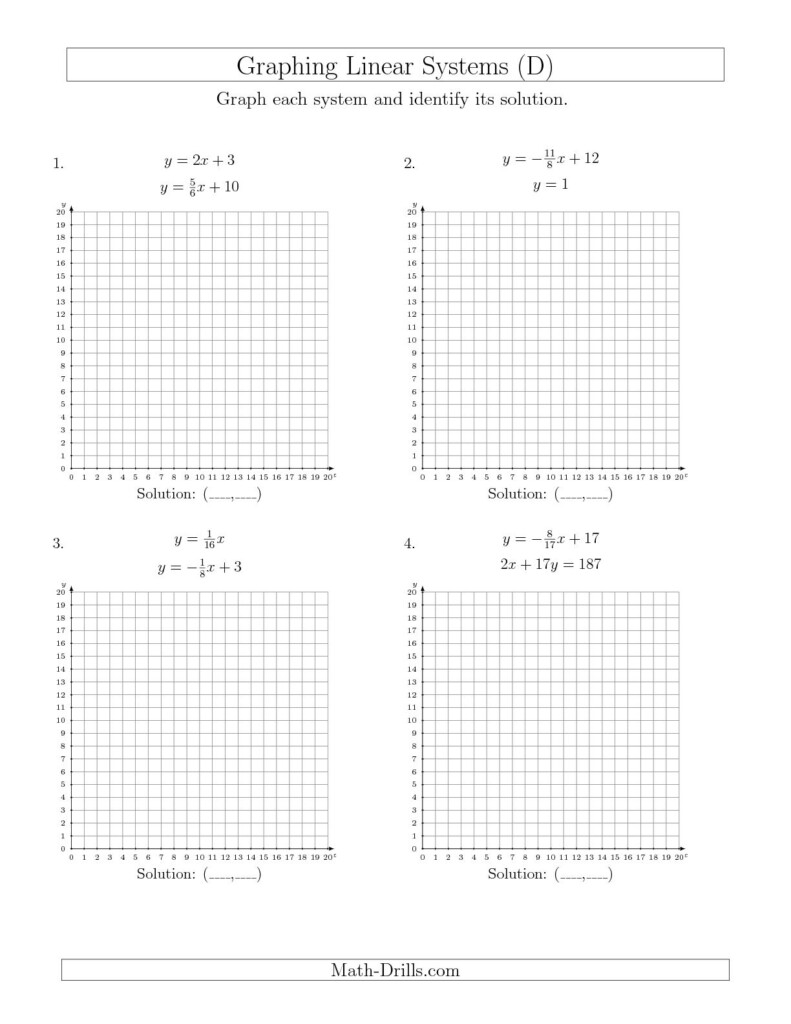 18 Graphing Linear Equations Worksheets PDF Worksheeto