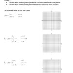 20 Graphing Piecewise Functions Worksheet With Answers Pdf