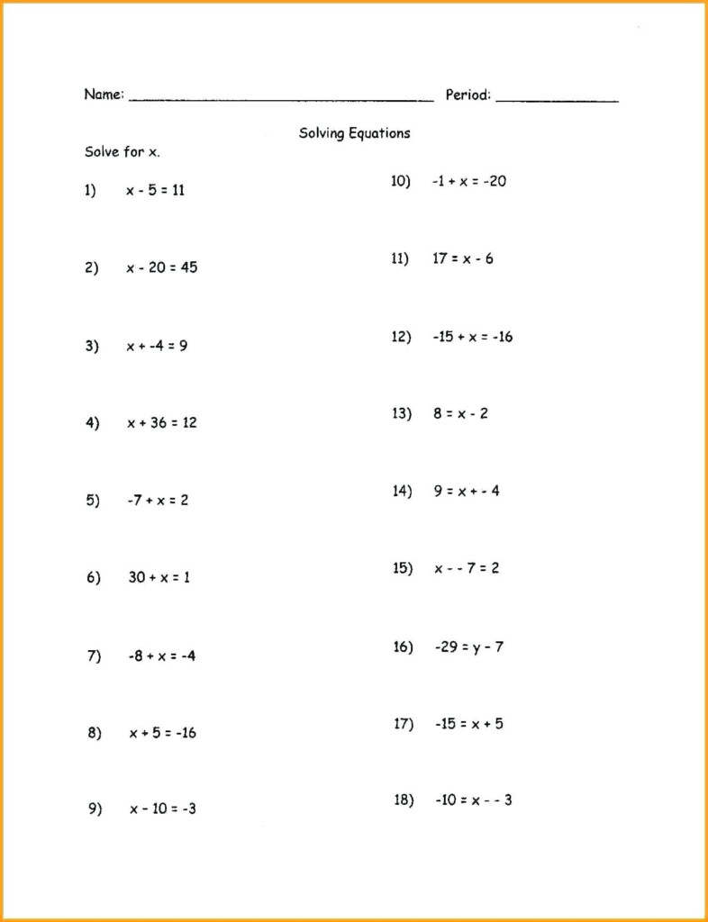 30 Quadratic Equation Worksheet With Answers Education Template