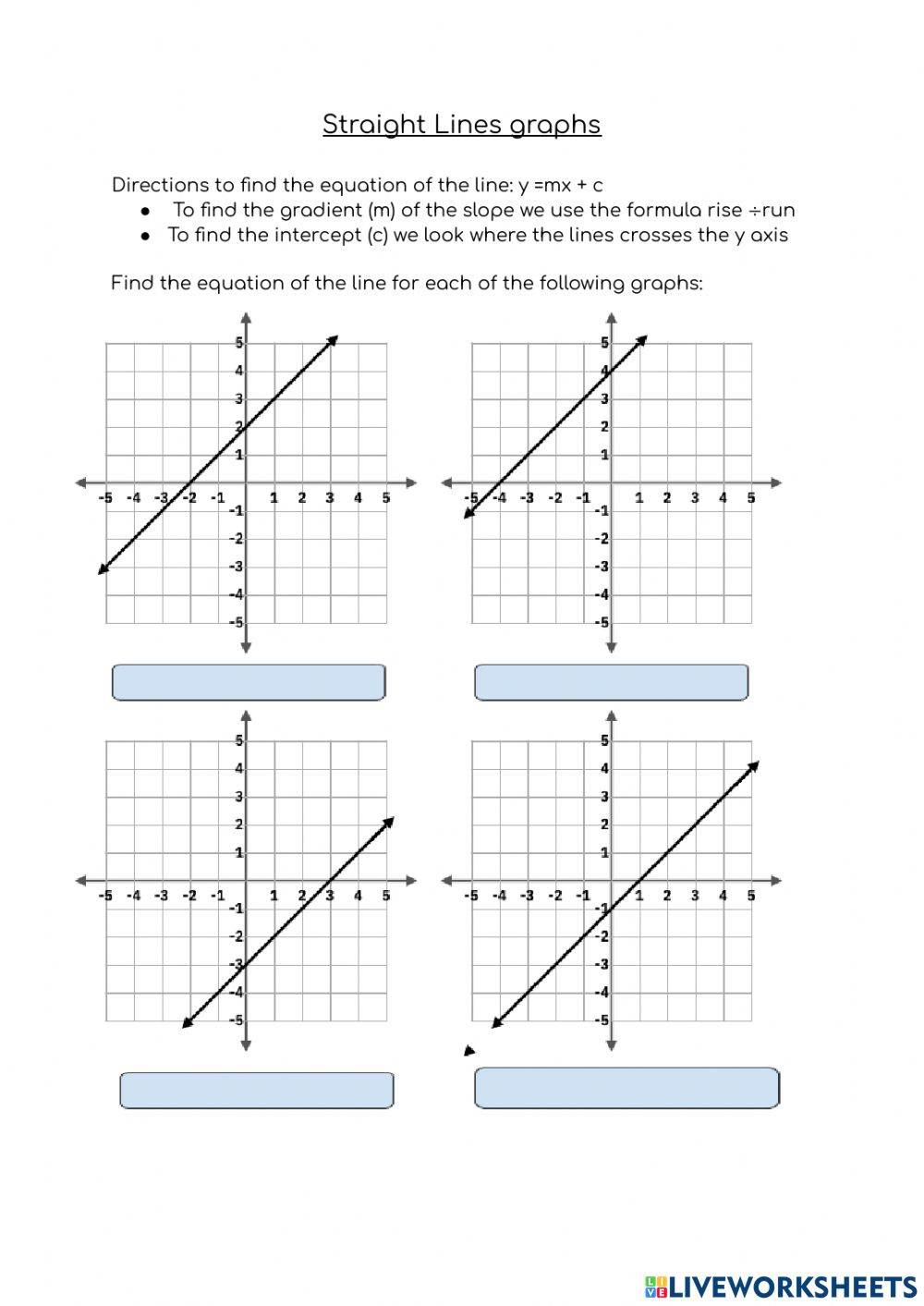 43 Writing The Equation Of A Line Worksheet Worksheet Resource