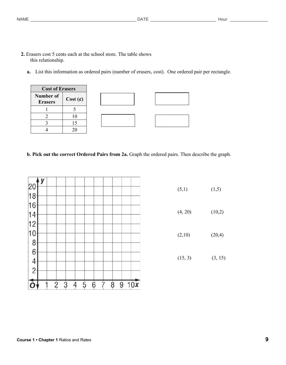 7th Grade Math Worksheets Ratio Worksheets Bentley02Cano