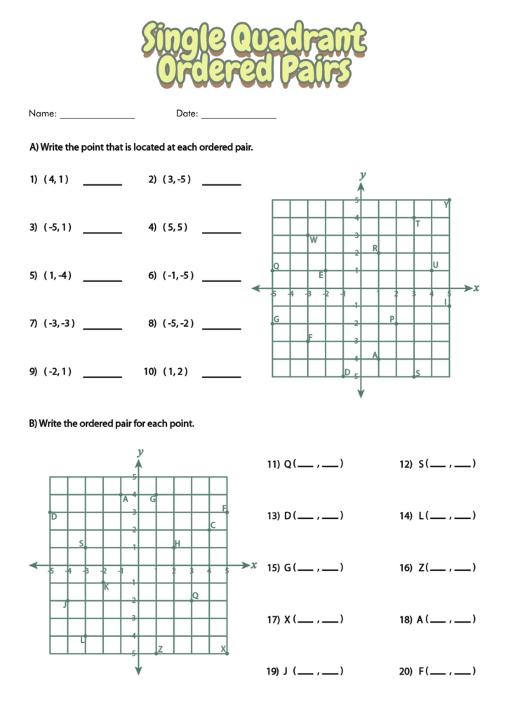 9 Best Images Of Free Coordinate Grid Worksheets Worksheeto