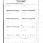 9 Graphing Inequalities On A Number Line Worksheets Worksheeto