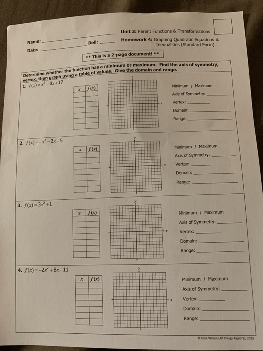 All Things Algebra Answer Key Unit 8 Homework 3 Polygons And 