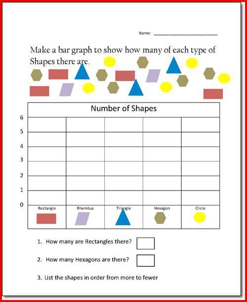 Bar Graph Worksheets For 1st Grade