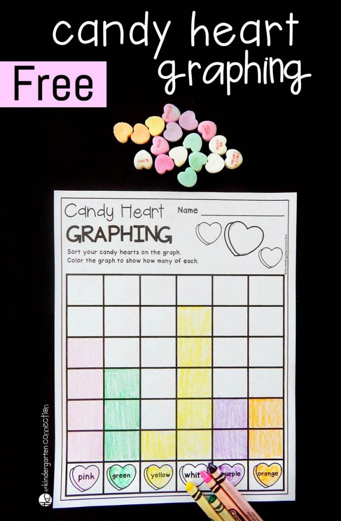 Candy Heart Graphing Math Valentines Kindergarten Valentines 