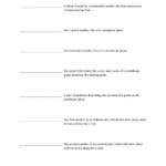 Coordinate Plane Vocabulary Worksheet