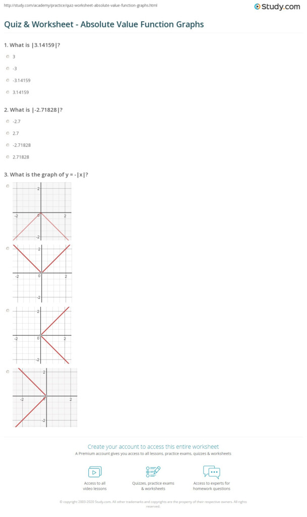 Graphing Absolute Value Functions Worksheet Answers Kamberlawgroup