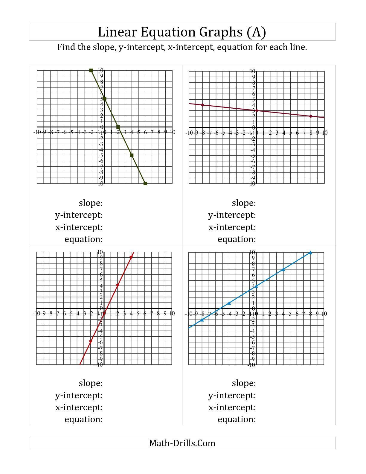 Graphing Linear Functions Worksheet Image Result For Linear Equations 